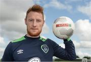 23 May 2016; SPAR treated this year’s SPAR FAI Primary School 5’s winners to a training session with Republic of Ireland players Jeff Hendrick, Stephen Quinn and Callum O'Dowda at the team training camp in the National Sports Campus in advance of the Republic of Ireland vs Netherlands game on Friday. SPAR is the Official Convenience Retail Partner of the FAI. Pictured is Republic of Ireland international Stephen Quinn. National Sports Campus, Abbotstown, Dublin. Photo by Piaras Ó Mídheach/Sportsfile