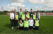23 May 2016; The Killeeneen NS, Craughwell, Galway, team pictured with Republic of Ireland players Jeff Hendrick, Stephen Quinn and Callum O'Dowda and Colin Donnelly, SPAR Sales Director. SPAR treated this year’s SPAR FAI Primary School 5’s winners to a training session with Republic of Ireland players Jeff Hendrick, Stephen Quinn and Callum O'Dowda at the team training camp in the National Sports Campus in advance of the Republic of Ireland vs Netherlands game on Friday. SPAR is the Official Convenience Retail Partner of the FAI. National Sports Campus, Abbotstown, Dublin. Photo by Piaras Ó Mídheach/Sportsfile