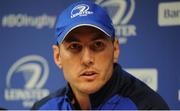 23 May 2016; Backs coach Girvan Dempsey of Leinster during a press conference in Leinster Rugby HQ, Belfield, Dublin. Photo by Seb Daly/Sportsfile