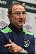 23 May 2016; Manager of Republic of Ireland Martin O'Neill during a press conference in the National Sports Campus, Abbotstown, Dublin. Photo by David Maher/Sportsfile