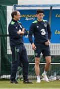 23 May 2016; Callum O'Dowda of Republic of Ireland alongside manager Martin O'Neill during squad training in the National Sports Campus, Abbotstown, Dublin. Photo by David Maher/Sportsfile