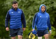23 May 2016; Mick Kearney, left, and Isa Nacewa of Leinster arrive for squad training at UCD in Dublin. Photo by Seb Daly/Sportsfile