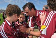 27 June 2010; Galway captain Joe Bergin signs autographs for young supporters after the game. Connacht GAA Football Senior Championship Semi-Final, Galway v Sligo, Pearse Stadium, Galway. Picture credit: Diarmuid Greene / SPORTSFILE