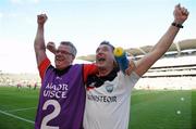27 June 2010; Louth manager Peter Fitzpatrick, right, celebrates with physio Declan Gartland at the end of the game. Leinster GAA Football Senior Championship Semi-Final, Westmeath v Louth, Croke Park, Dublin. Photo by Sportsfile