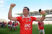 27 June 2010; Shane Lennon, Louth, celebrates at the end of the game. Leinster GAA Football Senior Championship Semi-Final, Westmeath v Louth, Croke Park, Dublin. Photo by Sportsfile
