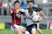 27 June 2010; Shane Maughan, Galway in action against  Vincent Cadden, Sligo. Connacht GAA Football Minor Championship Semi-Final, Galway v Sligo, Pearse Stadium, Galway. Picture credit: Ray Ryan / SPORTSFILE