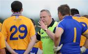 26 June 2010; Clare manager Michael McDermott speaks to his players before the start of extra time. GAA Football All-Ireland Senior Championship Qualifier Round 1, Offaly v Clare, O'Connor Park, Tullamore, Co. Offaly. Picture credit: Brendan Moran / SPORTSFILE