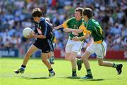 27 June 2010; Dylan Walsh, Dublin, in action against Conchur MacEochagain and John Wilson, right, Meath, during the Half-time Go Games at the Leinster GAA Football Semi-Finals. Croke Park, Dublin. Picture credit: Brendan Moran / SPORTSFILE