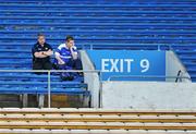 27 June 2010; Dejected Laois supporters watch the dying minutes of the game as their side go out of the 2010 GAA Football All-Ireland Championship. GAA Football All-Ireland Senior Championship Qualifier Round 1, Tipperary v Laois, Semple Stadium, Thurles, Co. Tipperary. Picture credit: Barry Cregg / SPORTSFILE