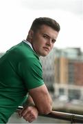 23 May 2016; Jacob Stockdale of Ireland U20 after a press conference in PWC Head Office, Spencer Dock, Dublin. Photo by Sam Barnes/Sportsfile