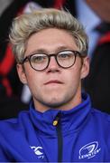 20 May 2016; Musician Niall Horan watches on during the Guinness PRO12 Play-off match between Leinster and Ulster at the RDS Arena in Dublin. Photo by Stephen McCarthy/Sportsfile