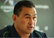 24 May 2016; Connacht head coach Pat Lam speaking during a press conference at the Sportsground, Galway. Photo by Seb Daly/Sportsfile