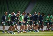 24 May 2016; A general view of Republic of Ireland players during squad training in the Aviva Stadium, Lansdowne Road, Dublin. Photo by David Maher/Sportsfile