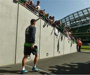 24 May 2016; Robbie Keane of the Republic of Ireland walks out for the start of squad training in the Aviva Stadium, Lansdowne Road, Dublin. Photo by David Maher/Sportsfile
