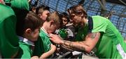 24 May 2016; Jeff Henderick of the Republic of Ireland signs autographs for supporters at the end of squad training in the Aviva Stadium, Lansdowne Road, Dublin. Photo by David Maher/Sportsfile