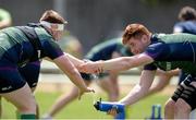 24 May 2016; Sean O'Brien, left, and Shane Delahunt of Connacht during squad training at the Sportsground, Galway. Photo by Seb Daly/Sportsfile