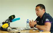 24 May 2016; Connacht head coach Pat Lam speaking during a press conference at the Sportsground, Galway. Photo by Seb Daly/Sportsfile
