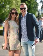 3 June 2016; Ger Healy and Laura Westlake, from Arklow, Co. Wicklow, ahead of the British Irish Chamber of Commerce Raceday in Leopardstown, Co. Dublin. Photo by Cody Glenn/Sportsfile