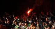 3 June 2016; Shamrock Rovers supporters light flares after their team's first goal during the SSE Airtricity League Premier Division match between St Patrick's Athletic and Shamrock Rovers in Richmond Park, Dublin. Photo by David Fitzgerald/Sportsfile