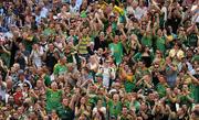 27 June 2010; Meath supporters, in the Hogan Stand, celebrate an early score during the Meath v Dublin game at the Leinster GAA Football Senior Championship Semi-Finals, Croke Park, Dublin. Picture credit: Ray McManus / SPORTSFILE
