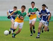 30 June 2010; Joe O'Connor, Offaly, in action against Shane Murphy, Laois. ESB Leinster GAA Football Minor Championship Semi-Final, Offaly v Laois, O'Connor Park, Tullamore, Co. Offaly. Picture credit: Brian Lawless / SPORTSFILE