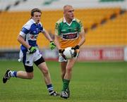 30 June 2010; Noel Andrew Graham, Offaly, in action against Mark Dowling, Laois. ESB Leinster GAA Football Minor Championship Semi-Final, Offaly v Laois, O'Connor Park, Tullamore, Co. Offaly. Picture credit: Brian Lawless / SPORTSFILE
