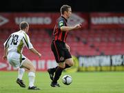 2 July 2010; Brian Shelley, Bohemians, in action against Alan Kirby, Sporting Fingal. Airtricity League Premier Division, Bohemians v Sporting Fingal, Dalymount Park, Dublin. Picture credit: Brian Lawless / SPORTSFILE