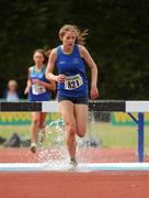 3 July 2010; Siobhan McGinley, Celtic DCH, in action in the U-17 Girl's 1200m Steeplechase, during the Woodie's DIY AAI Juvenile Track & Field Championships. Tullamore Harriers Stadium, Tullamore, Co. Offaly. Picture credit: Barry Cregg / SPORTSFILE