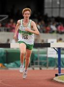 3 July 2010; Kevin Dooney, Raheny Shamrock, in action in the U-18 Boy's 2000m Steeplechase, during the Woodie's DIY AAI Juvenile Track & Field Championships. Tullamore Harriers Stadium, Tullamore, Co. Offaly. Picture credit: Barry Cregg / SPORTSFILE