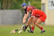 3 July 2010; Caroline Murray, Galway, in action against Anna Geary, Cork. Gala All-Ireland Senior Championship, Galway v Cork, Kenny Park, Athenry, Co. Galway. Picture credit: Diarmuid Greene / SPORTSFILE