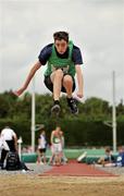 3 July 2010; Conor Durnin, Glenmore, in action in the U-15 Boy's Long Jump, during the Woodie's DIY AAI Juvenile Track & Field Championships. Tullamore Harriers Stadium, Tullamore, Co. Offaly. Picture credit: Barry Cregg / SPORTSFILE