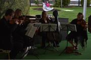 3 June 2016; The Bohemian String Quartet perform during the British Irish Chamber of Commerce Raceday in Leopardstown, Co. Dublin. Photo by Cody Glenn/Sportsfile