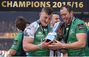 28 May 2016; Peter Robb, left, and Eoin McKeon of Connacht following their side's victory in the Guinness PRO12 Final match between Leinster and Connacht at BT Murrayfield Stadium in Edinburgh, Scotland. Photo by Ramsey Cardy/Sportsfile