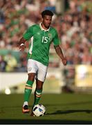 31 May 2016; Cyrus Christie of Republic of Ireland in action during the EURO2016 Warm-up International between Republic of Ireland and Belarus in Turners Cross, Cork. Photo by Brendan Moran/Sportsfile