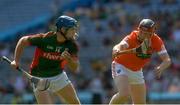 4 June 2016; Kenny Feeney of Mayo in action against Artie McGuinness of Armagh in the Nicky Rackard Cup Final between Armagh and Mayo in Croke Park, Dublin. Photo by Piaras Ó Mídheach/Sportsfile