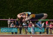4 June 2016; Darragh Courtney of Mercy Mount Hawk, Tralee competing in the Intermediate Boys High Jump at the GloHealth All Ireland Schools Track & Field Championships 2016. Tullamore Harriers Sports Complex, Co. Offaly Photo by Sam Barnes/Sportsfile