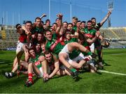 4 June 2016; Kenny Feeney, centre, and his Mayo team-mates celebrate after the Nicky Rackard Cup Final between Armagh and Mayo in Croke Park, Dublin. Photo by Piaras Ó Mídheach/Sportsfile