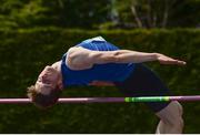 4 June 2016; Joseph McEvoy of St Anne's CC, Killaloe, competing in the Intermediate Boys High Jump at the GloHealth All Ireland Schools Track & Field Championships 2016. Tullamore Harriers Sports Complex, Co. Offaly Photo by Sam Barnes/Sportsfile