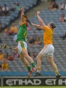 4 June 2016; Tony McCluskey of Antrim in action against Neil Heffernan of Meath in the Christy Ring Cup Final between Antrim and Meath in Croke Park, Dublin. Photo by Piaras Ó Mídheach/Sportsfile