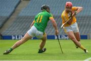 4 June 2016; Simon McCrory of Antrim in action against Joe Keena in the Christy Ring Cup Final between Antrim and Meath in Croke Park, Dublin. Photo by Piaras Ó Mídheach/Sportsfile