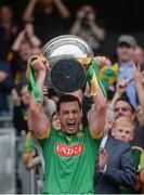 4 June 2016; Meath captain James Toher lifts the Christy Ring Cup after the Christy Ring Cup Final between Antrim and Meath in Croke Park, Dublin. Photo by Piaras Ó Mídheach/Sportsfile