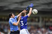 4 June 2016; Bernard Brogan of Dublin in action against Mark Timmons of Laois during the Leinster GAA Football Senior Championship Quarter-Final match between Laois and Dublin in Nowlan Park, Kilkenny. Photo by Stephen McCarthy/Sportsfile