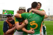 4 June 2016; Damian Healy, centre, of Meath celebrates with his team-mates after the Christy Ring Cup Final between Antrim and Meath in Croke Park, Dublin. Photo by Piaras Ó Mídheach/Sportsfile