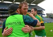 4 June 2016; Damien Healy of Meath celebrates with his manager Martin Ennis after the Christy Ring Cup Final between Antrim and Meath in Croke Park, Dublin. Photo by Piaras Ó Mídheach/Sportsfile