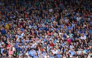 4 June 2016; A section of the 16,764 supporters at the game watch from the main stand during the Leinster GAA Football Senior Championship Quarter-Final match between Laois and Dublin in Nowlan Park, Kilkenny. Photo by Ray McManus/Sportsfile