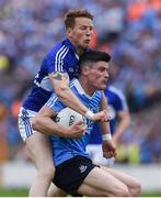 4 June 2016; Diarmuid Connolly of Dublin in action against Kevin Meaney of Laois in the Leinster GAA Football Senior Championship Quarter-Final match between Laois and Dublin in Nowlan Park, Kilkenny. Photo by Ray McManus/Sportsfile