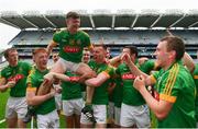 4 June 2016; Seán Quigley of Meath is held aloft as his team-mates celebrate after the Christy Ring Cup Final between Antrim and Meath in Croke Park, Dublin. Photo by Piaras Ó Mídheach/Sportsfile