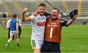 4 June 2016; Shane McGann of Meath and Gerry McLoughlin, backroom staff member, celebrate after the Christy Ring Cup Final between Antrim and Meath in Croke Park, Dublin. Photo by Piaras Ó Mídheach/Sportsfile