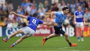 4 June 2016; Michael Darragh Macauley of Dublin in action against Conor Meredith of Laois during the Leinster GAA Football Senior Championship Quarter-Final match between Laois and Dublin in Nowlan Park, Kilkenny. Photo by Stephen McCarthy/Sportsfile