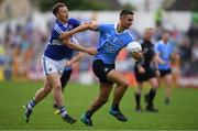 4 June 2016; James McCarthy of Dublin in action against Paul Cahillane of Laois in the Leinster GAA Football Senior Championship Quarter-Final match between Laois and Dublin in Nowlan Park, Kilkenny. Photo by Stephen McCarthy/Sportsfile